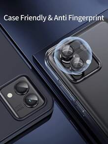 1 套相机保护膜玻璃适用于小米 Redmi Note 14 14Pro+ 5G 4G/Note 14 Pro Plus/ 13 13Pro+ 5G 4G/Note 13 Pro Plus 镜头金属环保护盖外壳（黑色）防水防震防摔防摔防刮防指纹全覆盖 - 黑色 - 查看 5