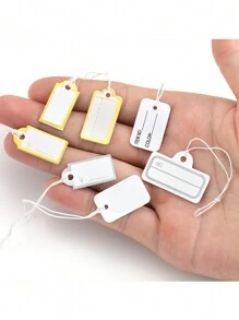 50/100pcs Assorted Jewelry Price Tags, Handwritten Labels For Bracelets, Rings, Necklaces, Clothes, Accessories, Small Hang Tags - Label Cards - View 10