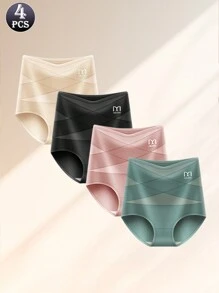 QUASTI 4 Pcs Tummy Control Shapewear Panties For Women High Waisted Body Shaper Underwear Girdle Panty Seamless Shapewear - 彩色 - 查看 6