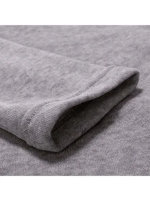 Cuello alto y manga larga para hombres - Gris - Ver 5