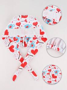 1 件装海洋元素卡通涤纶印花护理帽，可调节防尘牙医口腔美容工作帽，男女通用，四季皆宜 - 彩色 - 查看 2