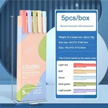 Pixuri colorate cu gel fluorescent Morandi, Pixuri pentru evidențiere pastel Macarons pentru protecția ochilor, Pixuri colorate pentru jurnal, Rechizite pentru întoarcerea la școală pentru studenți