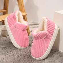 VEDAXIN Soft & Cozy Women's Cotton Slippers - Comfortable Indoor House Shoes - 粉色 - 查看 6