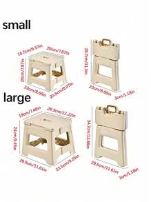 1pc Foldable Plastic Collapsible Stool, Adjustable Retractable Portable Outdoor Fishing Chair, Household Plastic Small Bench