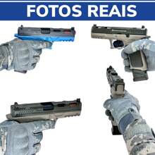 Arma Lançador De Dardos Nerf Automatico Com Capsulas Que Saltam Do Brinquedo - AZUL 8740 - Visão 6