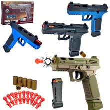 Arma Lançador De Dardos Nerf Automatico Com Capsulas Que Saltam Do Brinquedo - AZUL 8740 - Visão 11