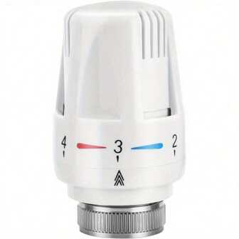 Thermostatic Radiator Head M30 X 1.5 System Temperature Control Valve Heat Valve Tool Automatic Standard Radiator Valves Replacement Fixed Head Heating System For Home Office White
