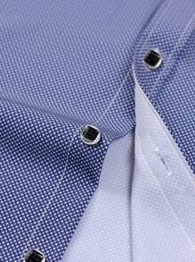 New Men's Ditsy Floral Long Sleeve Shirt, Soft Breathable Business/Formal Casual Dress Shirt, Diamond Buttons, Wedding Groomsman