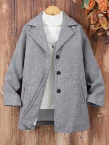 Girls' Casual Versatile Ruffle Collar Jacket, Suits For Older Tween Girl