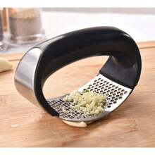 Garlic Crusher Crusher Squeezer Stainless Steel Manual Kitchen Garlic Press - 隨機的 - 查看 3