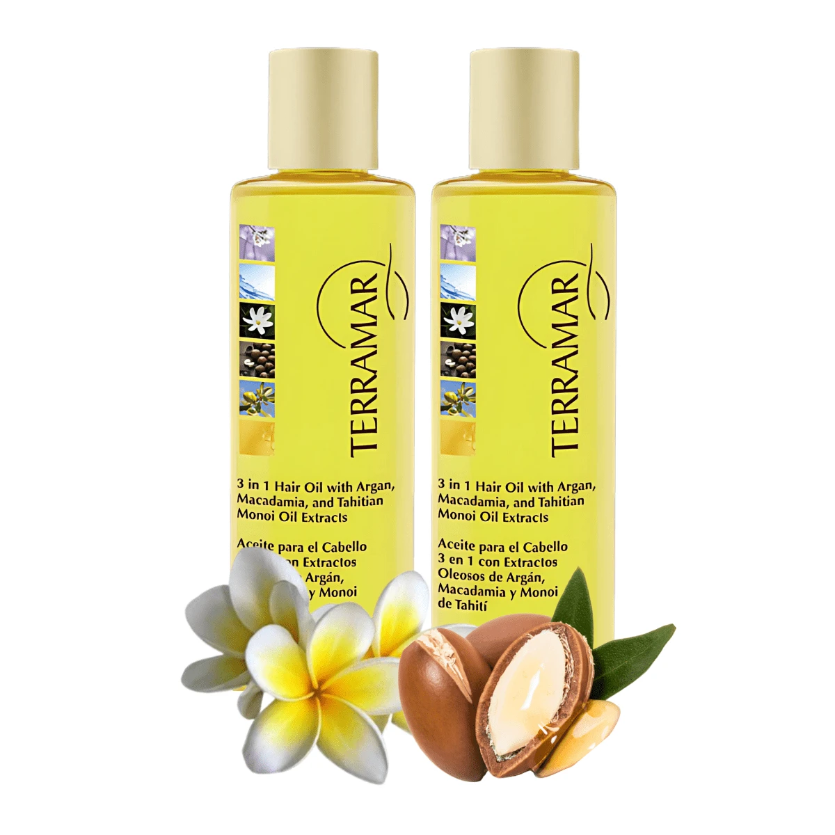 Kit 2 Terramar Oil 3 In 1 Hair Oil Treatment 120ml