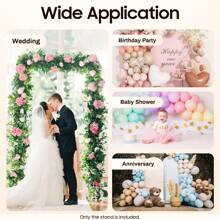 6.6 X 4.9 Wedding Arch Stand Easy Assembly Square Party Decoration - 黃色 - 查看 8
