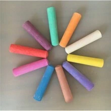 Large Chalk Set Park Tree Reflection Painting Graffiti Street Art Chalk, 7 Vibrant Colors For Colorful Painting Fun On Asphalt, Roads And Sidewalks[Random Packaging], Back To School - Multicolor - View 11