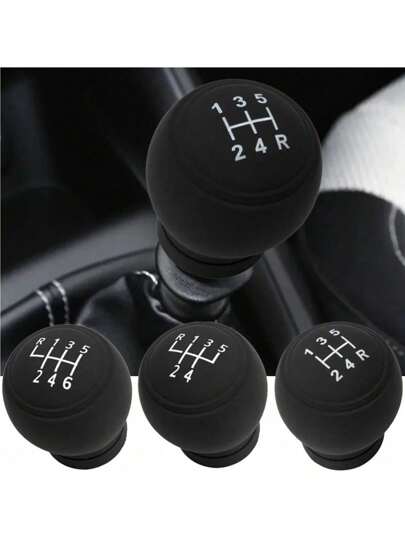 1 Manicotto in silicone universale per pomello del cambio auto, copertura rotonda per leva del cambio, copertura antipolvere per cambio escavatore, protezione per leva del cambio manuale, adatto per tutti i modelli di veicoli