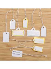 50/100pcs Assorted Jewelry Price Tags, Handwritten Labels For Bracelets, Rings, Necklaces, Clothes, Accessories, Small Hang Tags - Label Cards - View 9