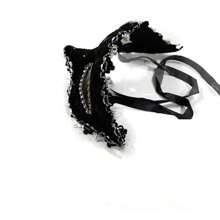Couple Masquerade Supplies, Carnival Mask, KTV/Bar/Nightclub Mask, Black Lace Mask Suitable For Women, Sexy Lace Party Mask, Half Face Masquerade Mask Suitable For Bar/Performance/Dance/Halloween/Carnival/Costume Party - Multicolor - View 4