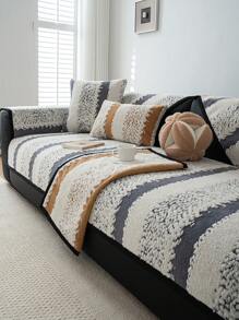 1 Stück dicke Plüschsofa Kissenbezug, rutschfester Sofaschutz, waschbarer, staubundschmutzabweisender Sofaüberwurf, Dekor Heimtierschutz, geeignet für Schlafzimmer, Büro, Wohnzimmer und L-förmiges Sofa 1/2/3/4-Sitzer