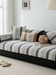 1 Stück dicke Plüschsofa Kissenbezug, rutschfester Sofaschutz, waschbarer, staubundschmutzabweisender Sofaüberwurf, Dekor Heimtierschutz, geeignet für Schlafzimmer, Büro, Wohnzimmer und L-förmiges Sofa 1/2/3/4-Sitzer