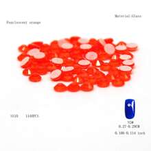 288 piezas/1440 piezas Rhinestones fluorescentes SS6-SS16 neón, cristal brillante súper Strass de vidrio para aplicar con plancha en telas, prendas y decoración de uñas DIY