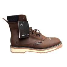 BOTA DE USO CASUAL O DE TRABAJO MARCA PUREPECHA CON BARBAS PIEL GENUINA EXCELENTE CALIDAD PIEL GENUINA  BOVINA SUELA HULE Y PILIURETANO - Café - Ver 1
