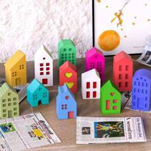 Silicone Mold In The Shape Of A Small House, European Style House Decor Casting Mold, Resin Crafting Mold - White - View 5