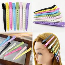 20/10/5Packs Duck Bill Clips, Bantoye2.8Inches Rustproof Metal Alligator Curl Clips With Holes For Hair Styling, Hair Coloring ,Festivals+