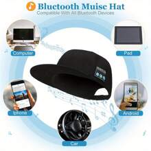 1PC/2PCS Wireless Bluetooth Baseball Cap With Wireless Speaker Adjustable, Rechargeable Speaker Hat, Smart Speakerphone Cap Built-In Microphone For Outdoor Sports, Cable-Free Exercise Headwear