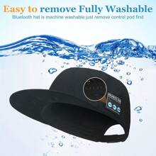 1PC/2PCS Wireless Bluetooth Baseball Cap With Wireless Speaker Adjustable, Rechargeable Speaker Hat, Smart Speakerphone Cap Built-In Microphone For Outdoor Sports, Cable-Free Exercise Headwear