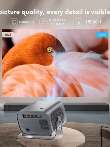 Portable Projector Android 11 5G Dual Wi-Fi 4K 8K Video Projectors Quad Core Home Theater Projector 1080p 200 ANSI 3D Projector - Random - View 5