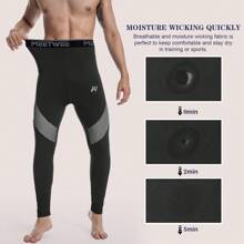 MEETHOO Pantalones térmicos para hombre, capa base de esquí de invierno, calzoncillos largos, mallas de compresión para clima frío para retención de calor, capa base deportiva con forro polar para ciclismo, yoga, baloncesto, fútbol, regalo de Navidad para hombres
