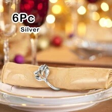 2-100 حلقة مفرش طاولة على شكل أوراق شجر الذهبية، حلقات مفارش طاولة على شكل أوراق الصفصاف، حلقات مفارش طاولة بطراز عتيق، حلقات مفارش طاولة ثلاثية الألوان أنيقة، مناسبة لديكور طاولات الأعياد والأعراس والحفلات والولائم وفنادق، حلقات مفارش معدنية بتصميم أوراق شجر إبداعي، مناسبة للأعياد والتخرج والأعراس والحفلات والاستخدام اليومي (ذهبي وفضي وزهري)، مثالية لديكور طاولات البوفيه' - متعدد الألوان - مشاهدة 14