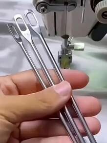 3PCS松紧带绳穿线器专用腰带绳帽穿绳器器具橡皮筋引线家用缝纫工具配件 - 彩色 - 查看 1