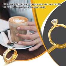 Invisible Spiral Ring Sizer - Transparent, No Power Needed, Perfect For Loose Rings And Jewelry Making Ring Resizer - Conventional - View 8