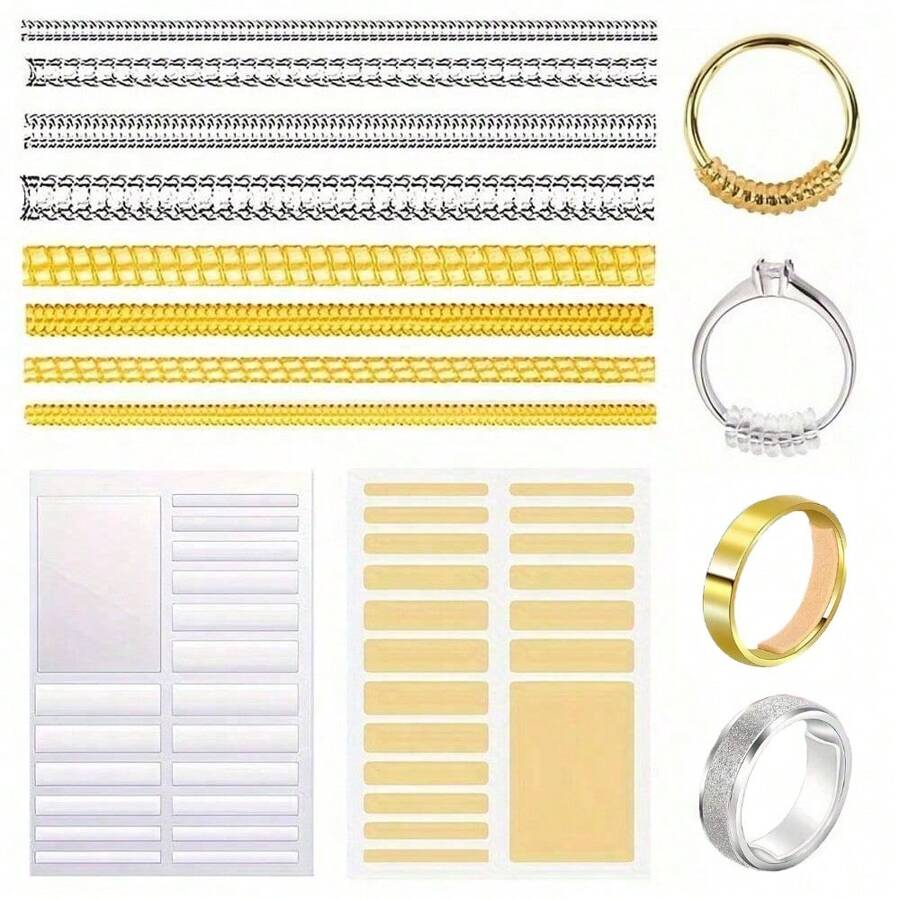 Invisible Spiral Ring Sizer - Transparent, No Power Needed, Perfect For Loose Rings And Jewelry Making Ring Resizer