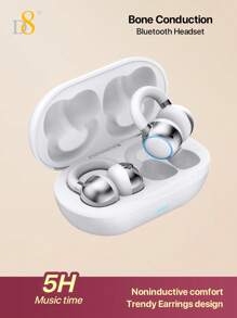 D8 Wireless Open Ear Headphone,Featuring C3 Clear Calling,Secure Earhook Sport Design, 5.4 Sport Earbuds With Earhooks For Long Time Playback With, Dual Mic Clear Call Sweat-Proof For Running Workout,Designed For Sports: Sport Headphones To Keep You Motivated,Compatible With Including Smartphones, Ipad, Laptop, Smartwatches, Etc.