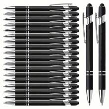 20pcs/Set Multi-Color Ballpoint Pens With Stylus, Suitable For Touchscreen, Quick-Drying Black Ink, 2-In-1 Metal Pen Body Design, Medium Tip (1.0mm), Smooth Writing, With Clip - Ideal For Students And Office Use, Essential For Back To School Season - 20pcs - View 14