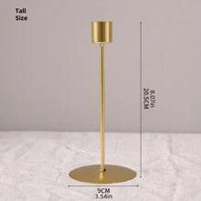 1pc Assorted Height Candle Holder Decoration Rama Decoration Rama - Gold - View 6