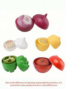 1 PC Reusable Vegetable/Fruit Keeper Box, Food Box Plastic Sealed Creative Organizer, Crisper Vegetable Containers Onion Garlic Green Pepper Fresh Storage Kitchen Tool - Multicolor - View 7