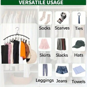 1/2 st Keps & Byxor Organizer, Hattförvaringsställ för baseballkepsar, Garderobsmonterad hatthållare med 20 clips, Black Hat Organizer