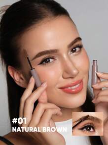 JUDYDOLL 眉毛定型啫喱，自然持久，防水防晕染，多种颜色可选，适合自用、送礼、新手、约会、派对、婚礼等场合。 - #01 NATURAL BROWN - 查看 2