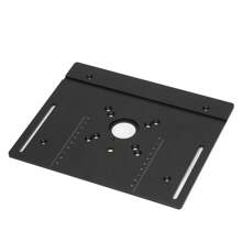 Router Lift Manual Lifting Router Lift System Kit Router Table Saw Insert Base Plate Black - Black - View 4