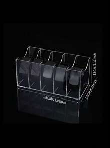 1 件亚克力腰带收纳盒，透明亚克力多隔层腰带收纳盒，男女通用家居收纳