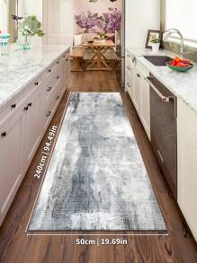 1pc Tapete Azul Marinho, Estilo Europeu Retro Boêmio, Tapete Canal, Tapete de Corredor, Tapete de Quarto, Tapete de Sala de Estar, Tapete de Cozinha, 850g/M²0,8cm de Espessura Antiderrapante Lavável e Lavável à Máquina, Decorando a Casa em Todas as Estações - Menta verde - Ver 8