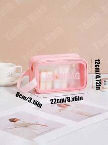 1-6 Pieces Set Hanging Travel Cosmetic Bag, Portable Toiletry Bag For Washing, Bathing, Makeup Organization, Carrying With You, Beauty Storage, Beach, Dry & Wet Separation, Swimming, Feminine Hygiene, Skincare, Waterproof Laundry Bag, Multi-Functional Storage Bag For Makeup Storage And Categorization, Such As Foundation Summer Travel, Vacation Home Bathroom Decor Holiday Makeup Organizer Bathroom Accessories Back To School