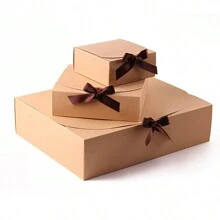 蝴蝶结礼盒、派对礼盒、化妆品盒、结婚回礼盒、生日礼盒、包装礼盒 - 彩色 - 查看 9