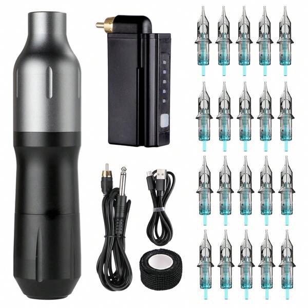 SOLONG TATTOO STIGMA Macchina Rotativa Wireless Penna Motore Coreless Professionale 1000mAh Batteria con Presa RCA Sostituzione Trucco Permanente Body Art per Tatuatori