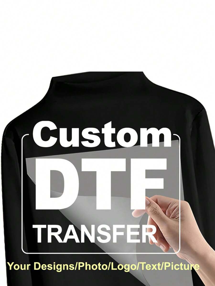 Custom Text/Graphic/Logo Garment Heat Transfer Printing, Reflective Printing T-Shirt Iron-On Decoration,Multi-Functional, Ornamental,Reusable,Exquisite,Stylish,High-Quality,Colorful,Modern,Custom,Personalized,Unique,Customized Heat Transfer Printing,Home & Living,Christmas Home Atmosphere,Personalized Labels - 28cm*28cm - View 1