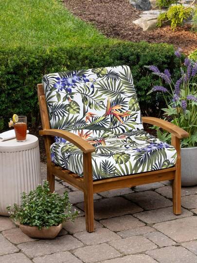 1 st Mjölksilketryckt soffkuddfodral, dammtät med hög elasticitet, lämplig för alla årstider inomhus- och utomhussoffa