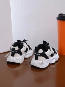 Neue Frühlingskinder Anti-Rutsch stoßabsorbierende atmungsaktive klassische vintage Chunky Sneaker, Freizeitschuhe, funktionale Schuhe geeignet für tägliche Fahrten, Sport, Schule, Reisen, zufällig handbemalte Außensohlen