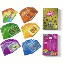 Virus1/Virus2 ist das beliebteste Brettspielkarten-Set, in Englisch, Französisch und Spanisch verfügbar, Familienspiele, Brettspiele, können als Geschenke vergeben werden